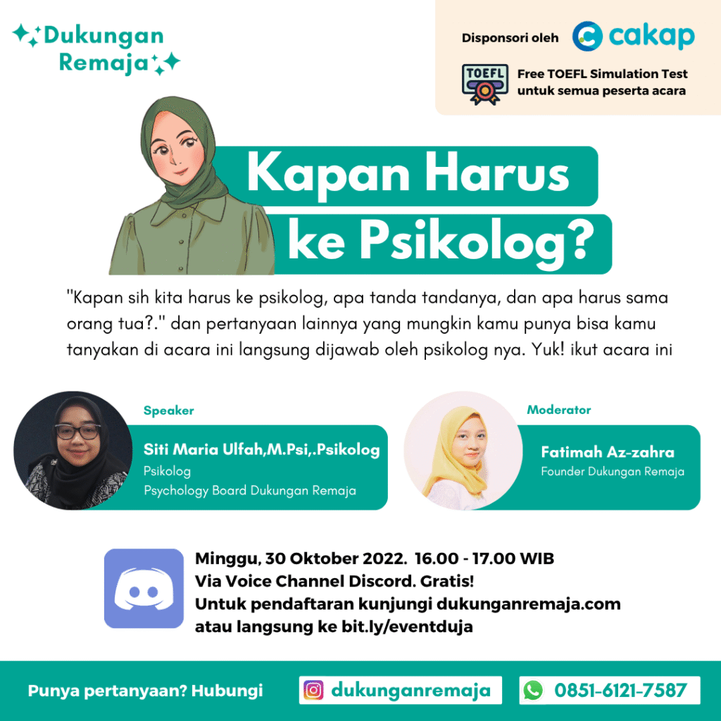 Kapan Harus ke Psikolog by Dukungan Remaja